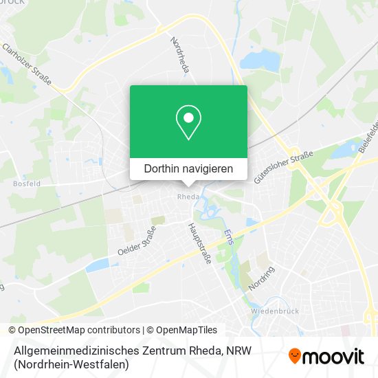 Allgemeinmedizinisches Zentrum Rheda Karte