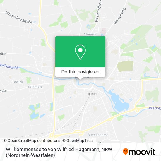 Willkommensseite von Wilfried Hagemann Karte