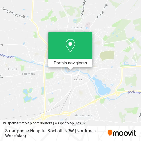 Smartphone Hospital Bocholt Karte