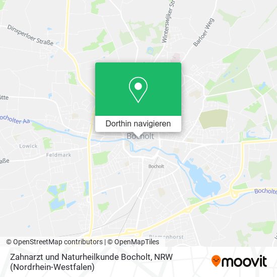 Zahnarzt und Naturheilkunde Bocholt Karte