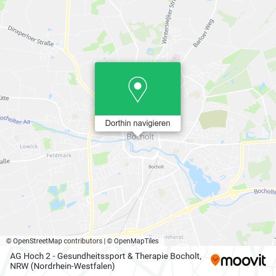 AG Hoch 2 - Gesundheitssport & Therapie Bocholt Karte