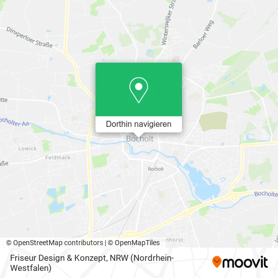 Friseur Design & Konzept Karte