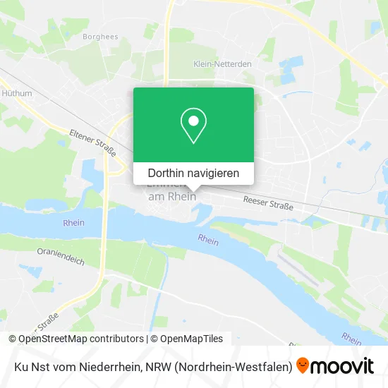 Ku Nst vom Niederrhein Karte