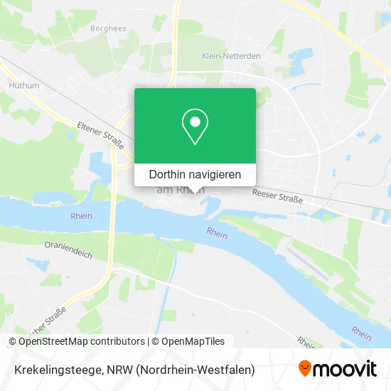 Krekelingsteege Karte