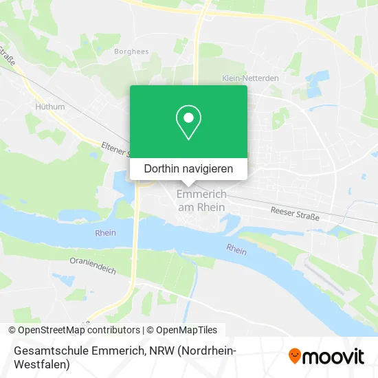Gesamtschule Emmerich Karte