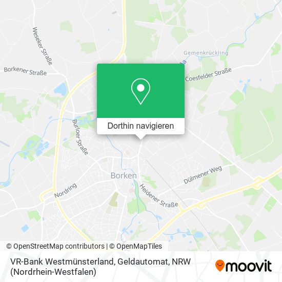 VR-Bank Westmünsterland, Geldautomat Karte
