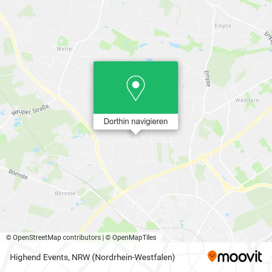 Highend Events Karte