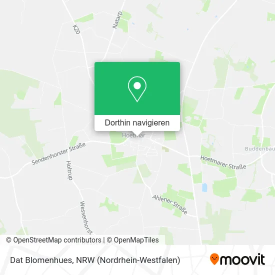 Dat Blomenhues Karte