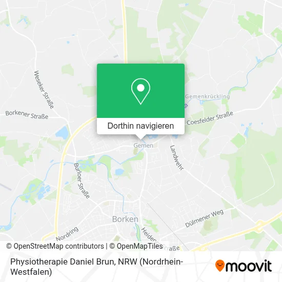 Physiotherapie Daniel Brun Karte