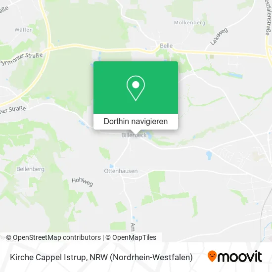 Kirche Cappel Istrup Karte