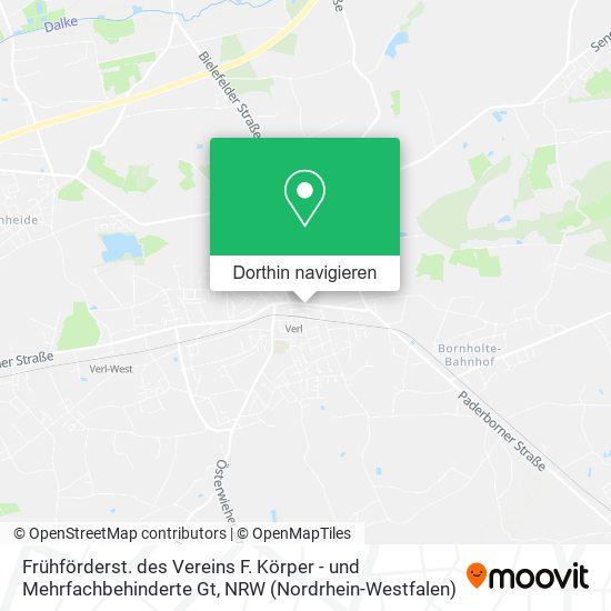 Frühförderst. des Vereins F. Körper - und Mehrfachbehinderte Gt Karte
