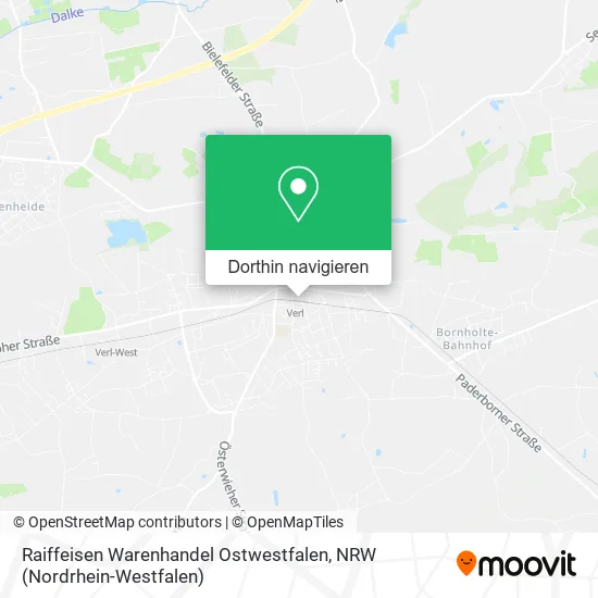Raiffeisen Warenhandel Ostwestfalen Karte