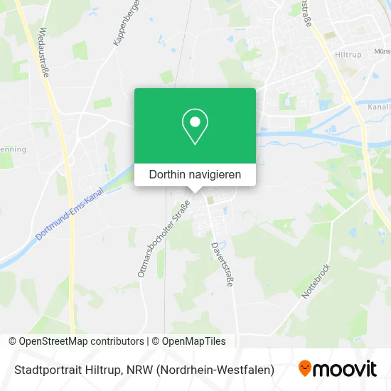 Stadtportrait Hiltrup Karte