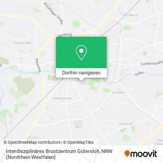 Interdisziplinäres Brustzentrum Gütersloh Karte