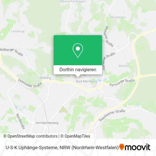 U-S-K Uphänge-Systeme Karte