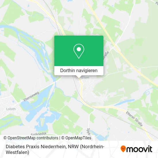 Diabetes Praxis Niederrhein Karte