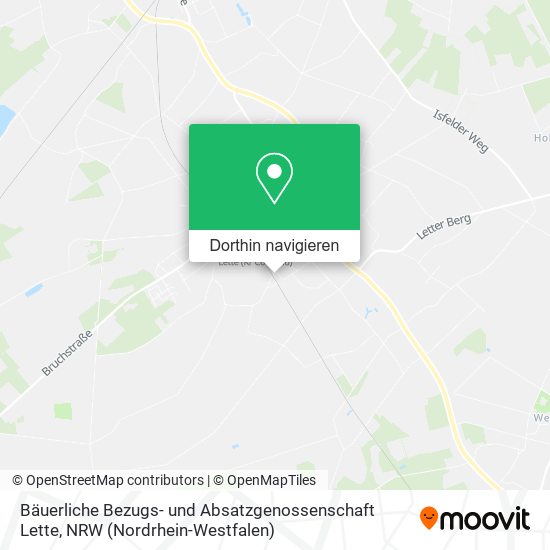 Bäuerliche Bezugs- und Absatzgenossenschaft Lette Karte