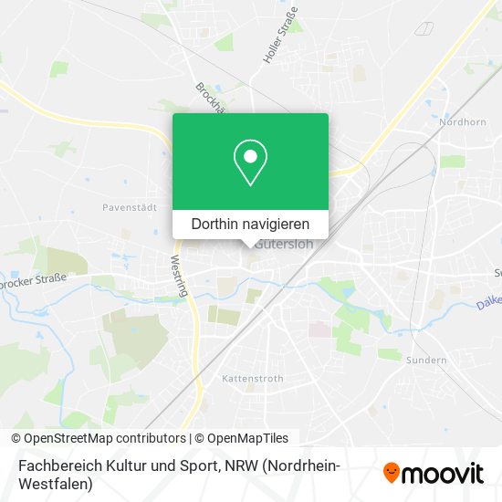Fachbereich Kultur und Sport Karte