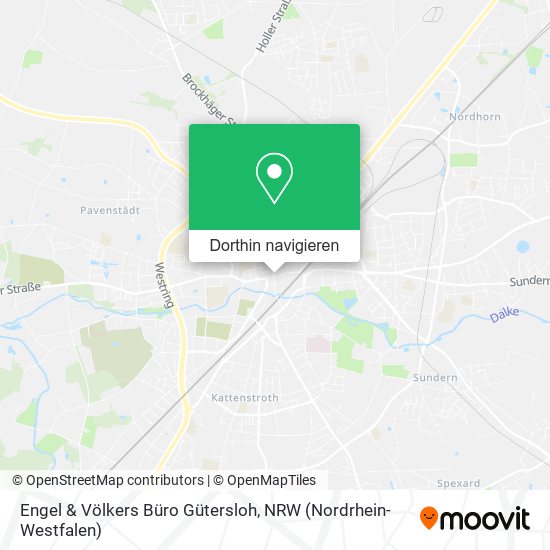 Engel & Völkers Büro Gütersloh Karte