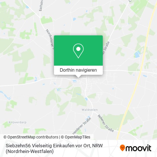 Siebzehn56 Vielseitig Einkaufen vor Ort Karte