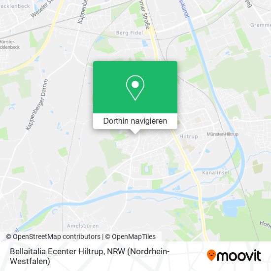 Bellaitalia Ecenter Hiltrup Karte