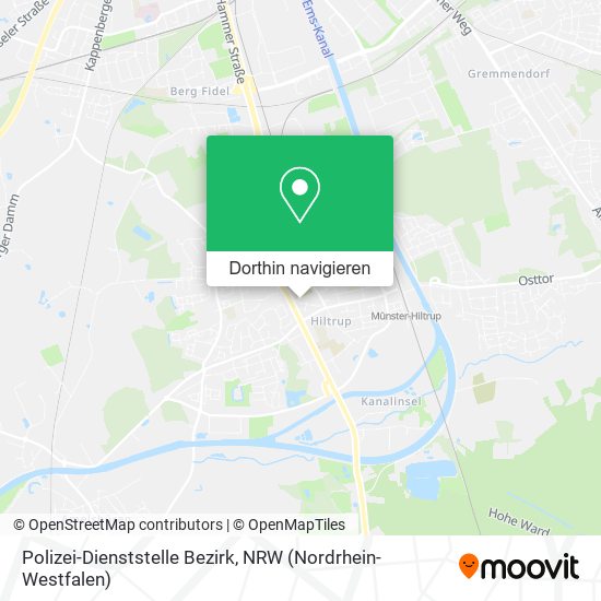 Polizei-Dienststelle Bezirk Karte