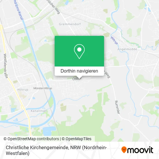 Christliche Kirchengemeinde Karte