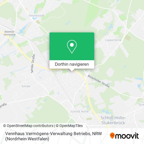 Vennhaus Vermögens-Verwaltung Betriebs Karte