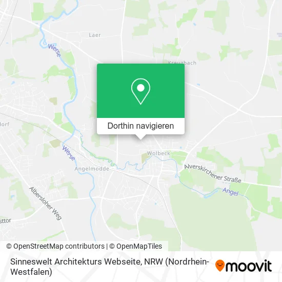 Sinneswelt Architekturs Webseite Karte