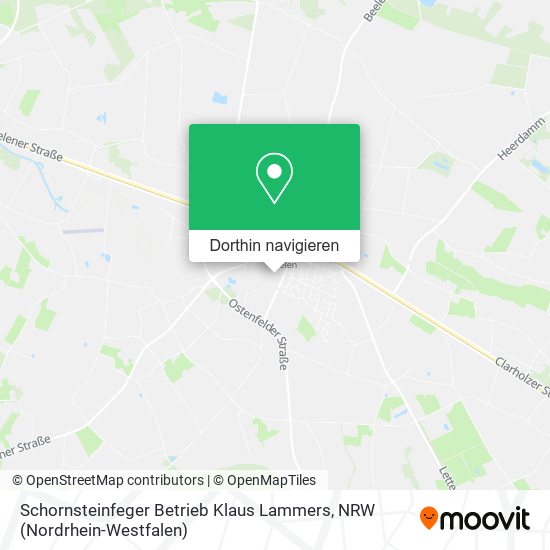 Schornsteinfeger Betrieb Klaus Lammers Karte