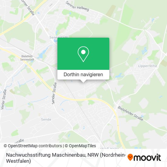 Nachwuchsstiftung Maschinenbau Karte