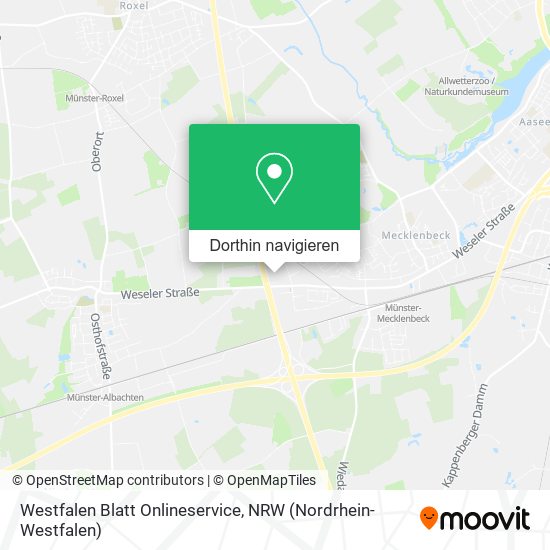 Westfalen Blatt Onlineservice Karte