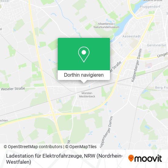 Ladestation für Elektrofahrzeuge Karte