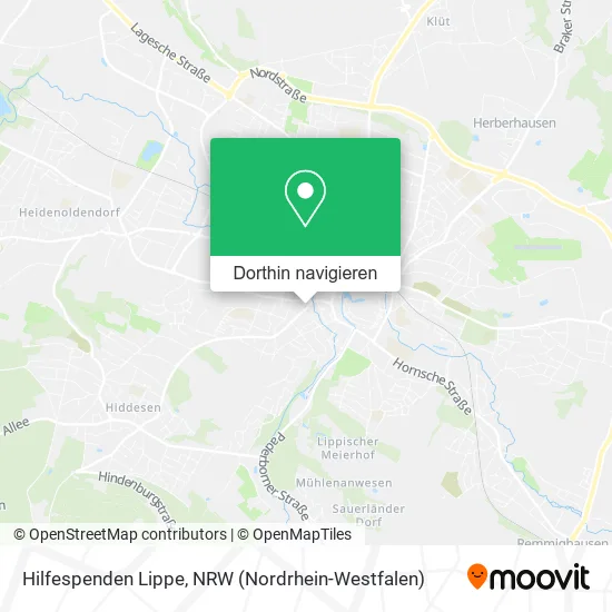 Hilfespenden Lippe Karte