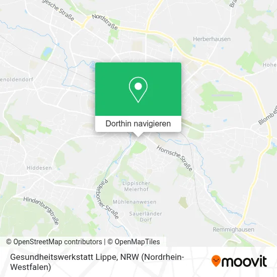 Gesundheitswerkstatt Lippe Karte