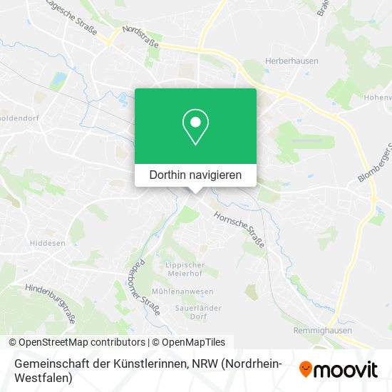 Gemeinschaft der Künstlerinnen Karte