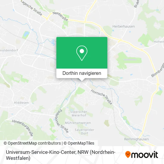 Universum-Service-Kino-Center Karte