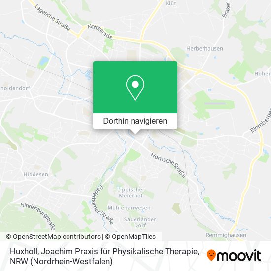 Huxholl, Joachim Praxis für Physikalische Therapie Karte