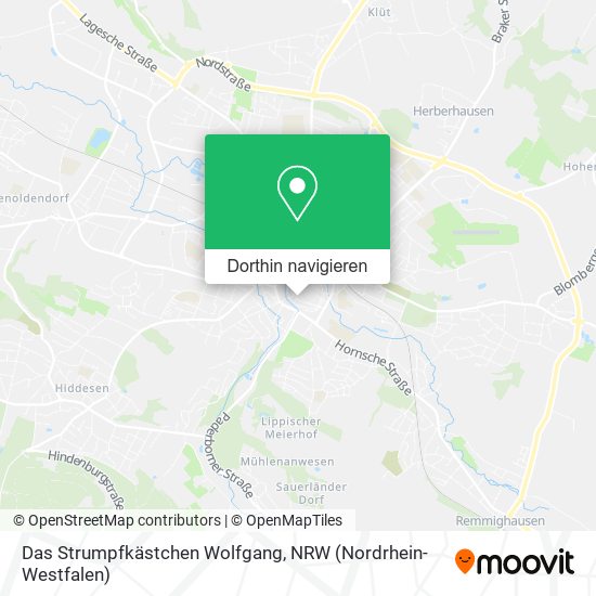 Das Strumpfkästchen Wolfgang Karte