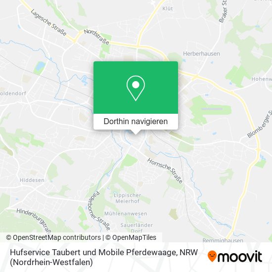 Hufservice Taubert und Mobile Pferdewaage Karte