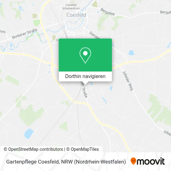 Gartenpflege Coesfeld Karte