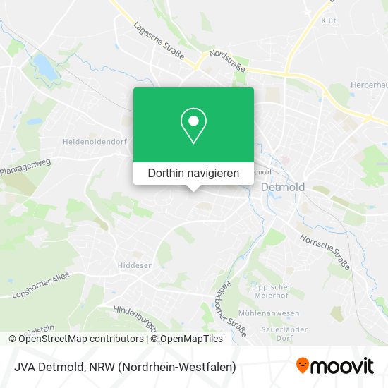 JVA Detmold Karte