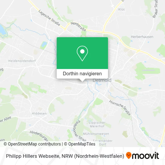 Philipp Hillers Webseite Karte