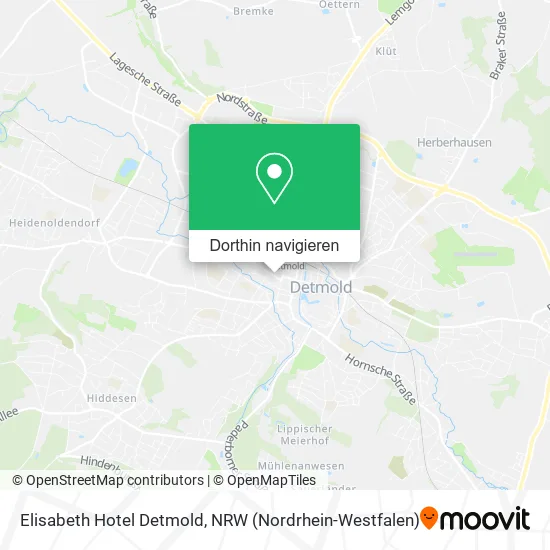 Elisabeth Hotel Detmold Karte