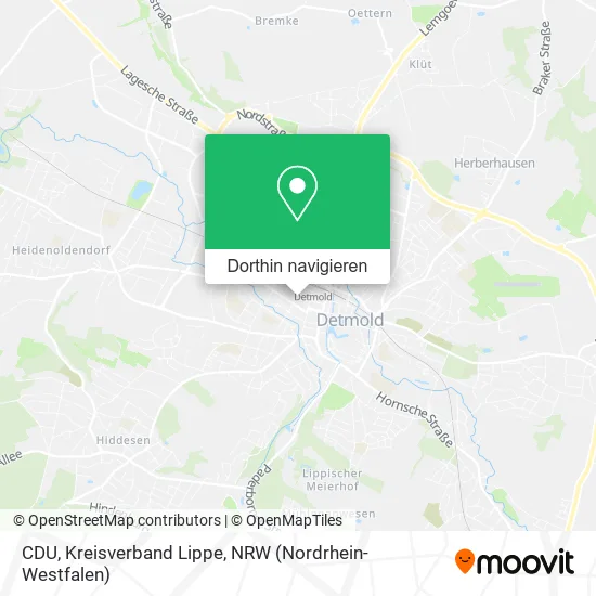 CDU, Kreisverband Lippe Karte