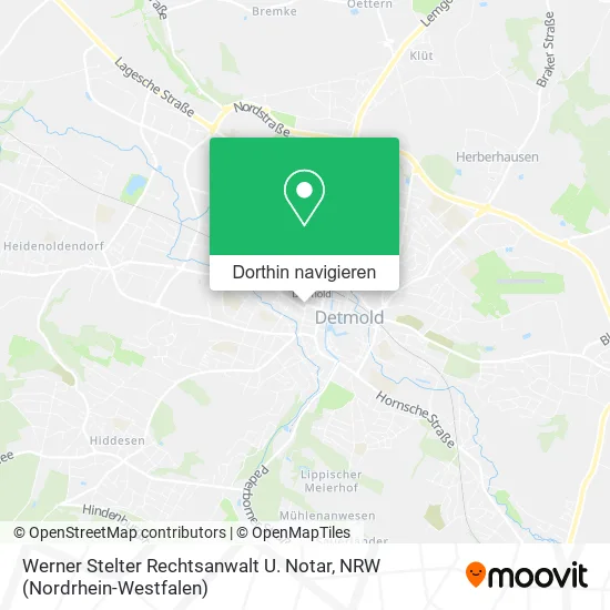 Werner Stelter Rechtsanwalt U. Notar Karte