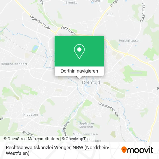 Rechtsanwaltskanzlei Wenger Karte