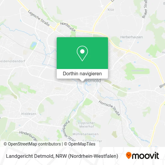 Landgericht Detmold Karte