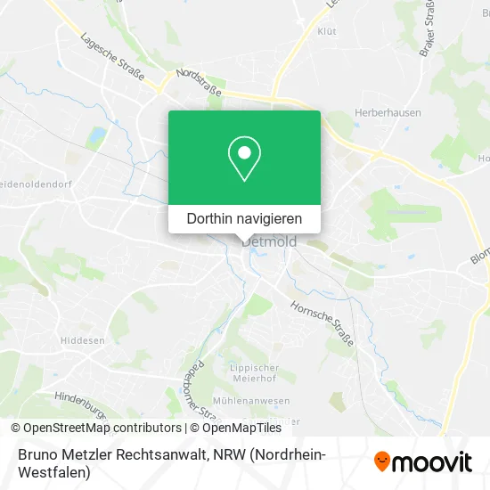 Bruno Metzler Rechtsanwalt Karte