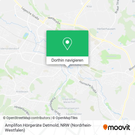Amplifon Hörgeräte Detmold Karte